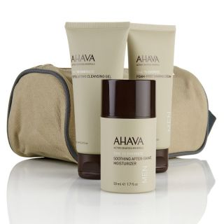 AHAVA Shaving Travel Kit with Case for Men   3 piece