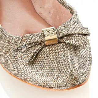 Shoes Flats Ballet Vince Camuto Timba Metallic Fabric Flat