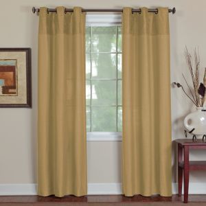 Elrene Home Fashions Winston Gold Curtain Drapes Panel NIP
