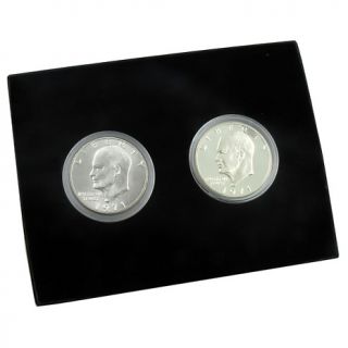 Secret 1971 S Mint Eisenhower Silver Dollars   Set of 2