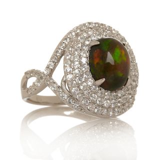 Jewelry Rings Gemstone Rarities Ethiopian Black Opal and White