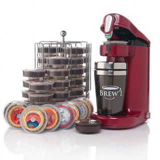 Brew1 Single Serve Coffee Brewer with 48 Capsules