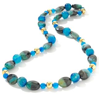 Jewelry Necklaces Beaded Technibond® Faceted Agate Beaded 28
