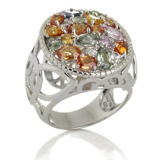 Jewelry Rings Gemstone Sima K 4.2ct Multicolor Sapphire and Topaz