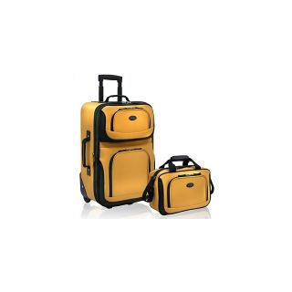  traveler rio expandable 2 piece luggage set in mustard rating 9 $ 43