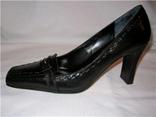 Espanola Too Fanny Black Classic Pumps 3 25 Heels Leather Shoes