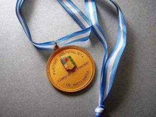 Gorgeous Medal Ribbon Peron Peronismo Evita Enameled
