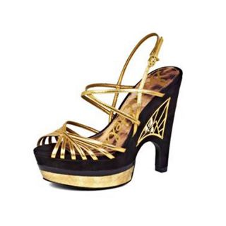 Sam Edelman Tillie Strappy Leather Sandal with Cutout Heel