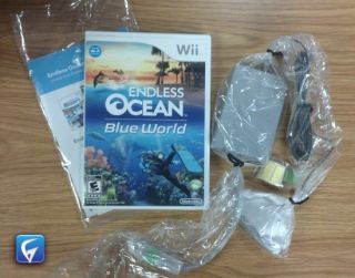 ENDLESS OCEAN BLUE WORLD WITH WII SPEAK   WII   USED IN CASE