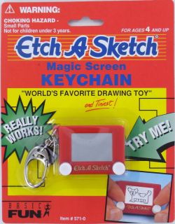 Etch A Sketch Keychain Keyring Mini Toy Classic Retro