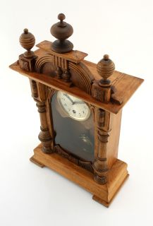 Extraordinary Art Nouveau Gustav Becker Mantel Clock Junghans Angel