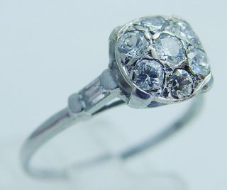 Vintage Jewelry Platinum .38ct Diamond Engagement Ring Investment