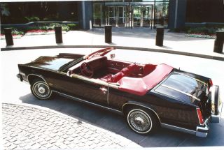 1984 Cadillac Eldorado Biarritz Convertible Original Parade Boot Red