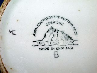  Pottery Co Ltd. Cobridge England Railroad Train Mugs Pair