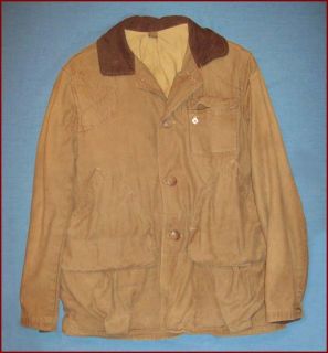 Old Vtg 1930s American Field Hettrick Bird Duck Hunting Coat Jacket