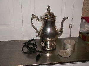Rogers Silverplate Electric Coffee Pot 10 Cup 6354