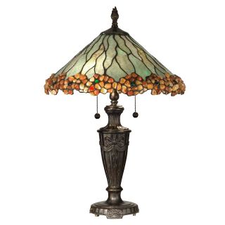 Home Home Décor Lighting Table Lamps Dale Tiffany Cabochon Edged