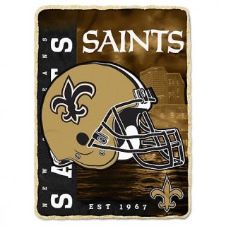  New Orleans NFL 60 x 80 Fleece Throw with Sherpa Border   Saints