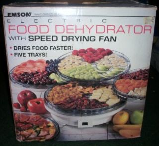 Emson Electric 5 Tray Food Dehydrator with Speed Drying Fan