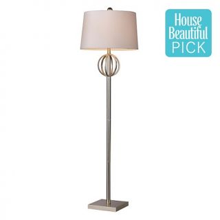 House Beautiful Marketplace 62 Donora Silver Leaf Floor Lamp