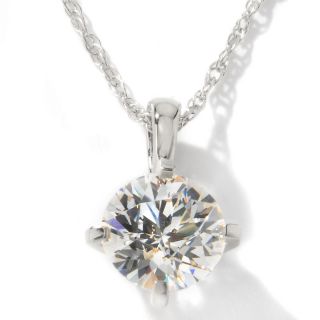 Absolute Etoile Cut Round Pendant, 18 In Chain   2ct