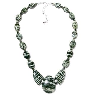 Jewelry Necklaces Beaded Jay King Green Serpentine Beaded 19