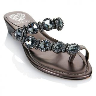 Vince Camuto Imanal Jeweled Leather Thong Sandal