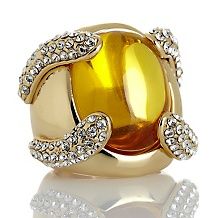 princess amanda lemon drop gorgeous oval goldtone ring $ 29 95 $ 64 95