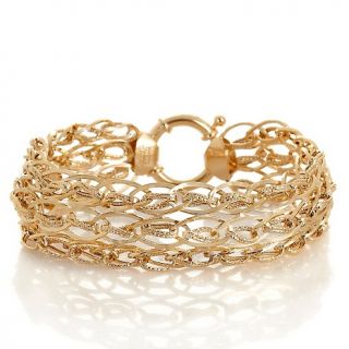 Jewelry Bracelets Chain Technibond® Multirow Curb Link Bracelet