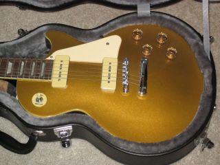 EPIPHONE LES PAUL 56 REISSUE GOLD TOP WITH CASE BOTH NEAR MINT