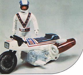 New in Box 1970s Evel Knievel Super Jet Stunt Cycle Set