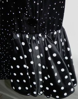  Runway Silk Velvet Polka Dot Xmas Holiday Evening Dress 6 S