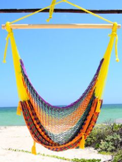 Extra Large Mexican Hammock Chair with Free Tree Strap