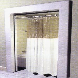window vinyl clear top shower curtain 72 x 84 x long