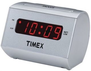 Timex T126S Extra Loud Digital Alarm Clock Silver