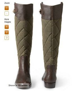  Signature Quilted Leather Equestrian Riding Boots 6 7 9 10