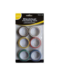 24 Units of Assorted Colors Electrical Tape New Bulk Wholesale Lots