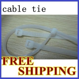 100pcs 100mm Clear Nylon Cable Zip Wire Tie Electrical