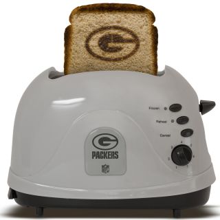  toaster featuring the green bay packers logo toasts bread english
