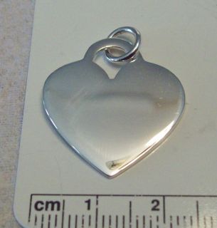 Sterling Silver ATL Large 5 Gram Engravable Heart Charm