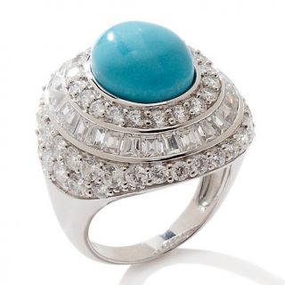 Absolute Victoria Wieck Absolute™ Oval Turquoise Frame Ring