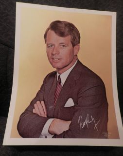 ROBERT F KENNEDY BOBBY PICTURE POSTER ORIGINAL 1968 CAMPAIGN