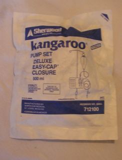 Box of 32 Sherwood Medical Kangaroo Pump Set Deluxe Easy Cap Closure