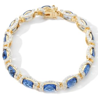 Technibond Technibond® Simulated Tanzanite 7 1/4 Line Bracelet