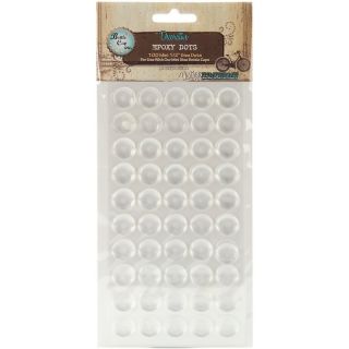 Plastic Vintage Collection Decorative Epoxy Dots   100 pack