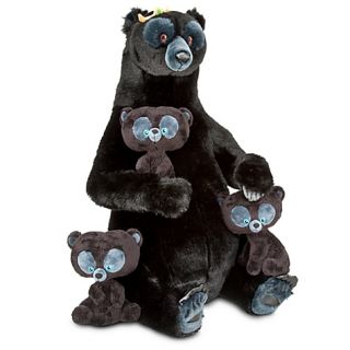  LARGE 28 Merida Mother Bear Queen ELINOR Plush doll & Triplet Cubs