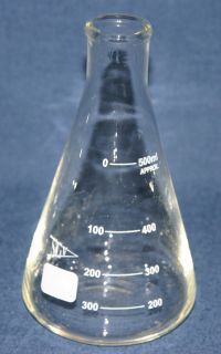 Narrow Mouth Erlenmeyer Flask 500ml Borosilicate Glass