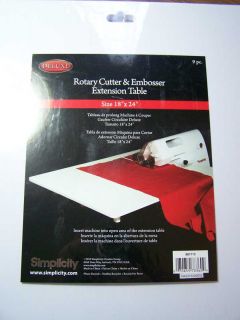 simplicity deluxe rotary extension table 18x24 inches sealed new in