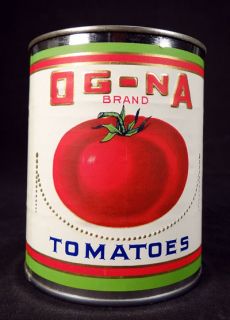  Tomatoes 1920 Label New Can Fabius New York Grocery Display