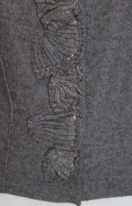 Sparrow Anthropologie Embroidered Dress Wool Sweater Garden Cardigan